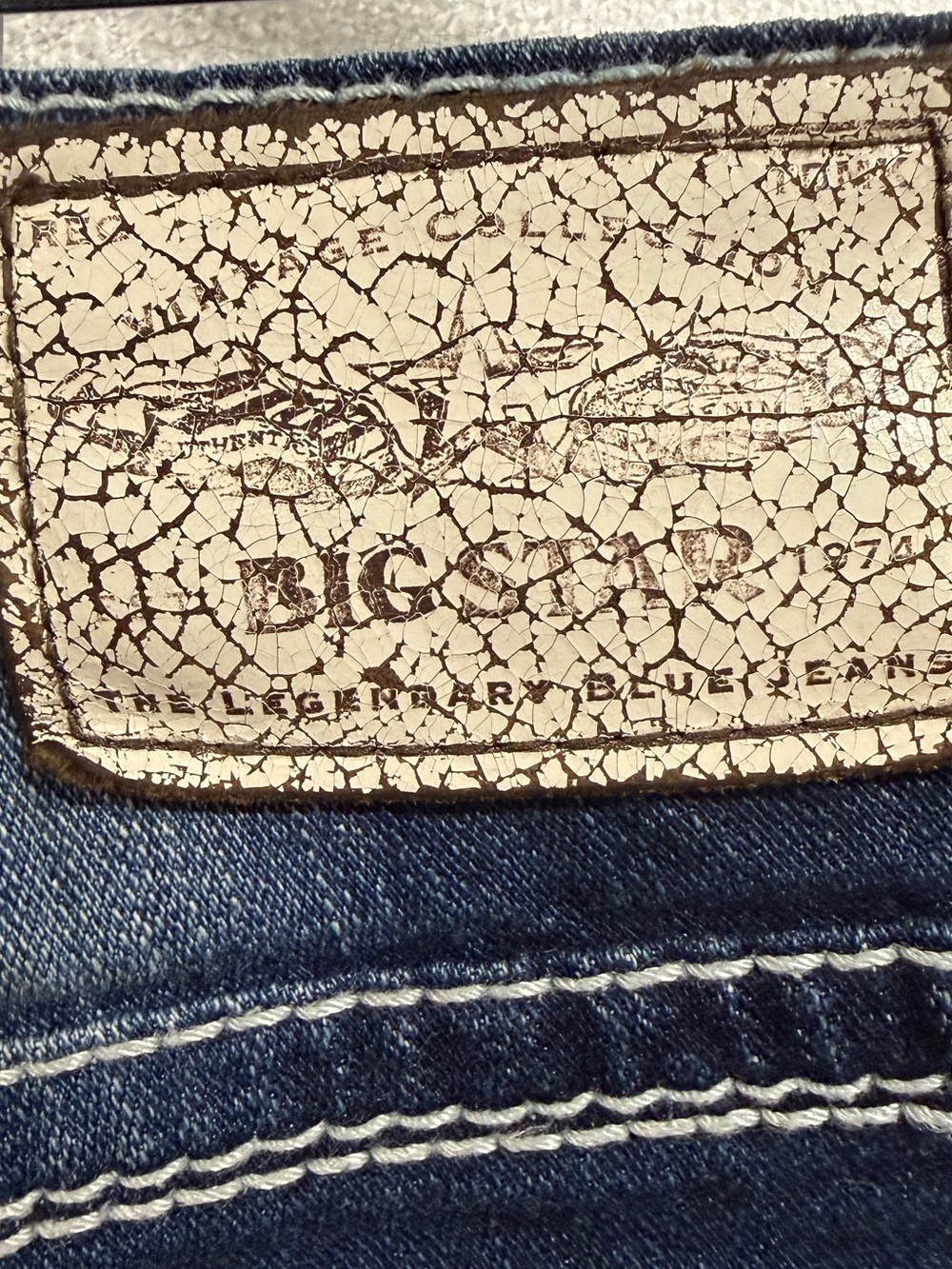 Big Star Sweet Boot Jeans Y2K Low Rise Distressed Flap Pocket 27 - Picture 6 of 9